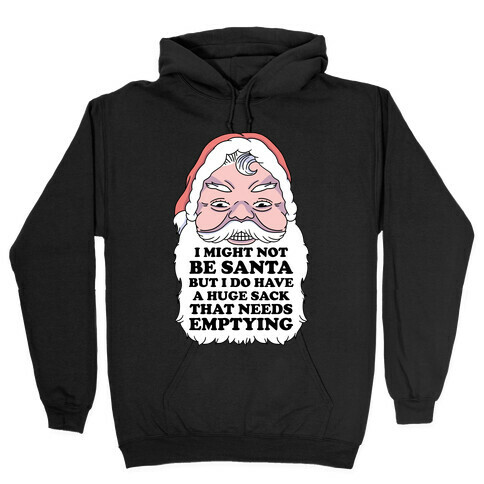 I Might Not Be Santa But I Do Have a Huge Sack That Needs Emptying Hooded Sweatshirt
