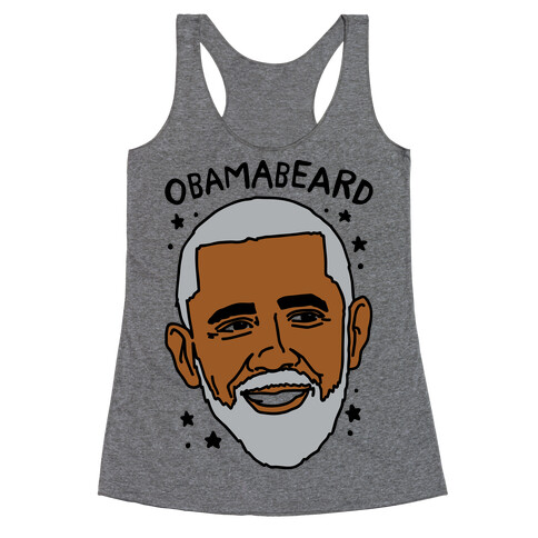 Obamabeard  Racerback Tank Top