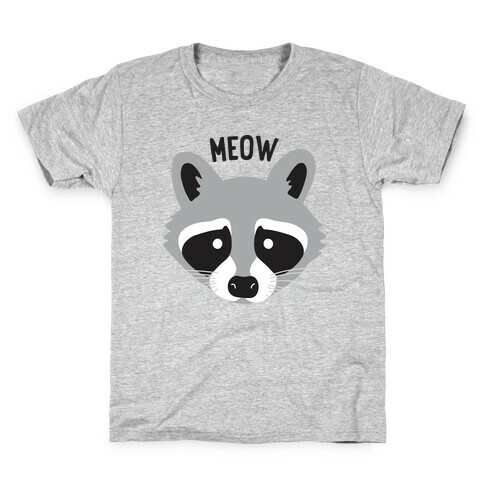 Meow Raccoon Kids T-Shirt