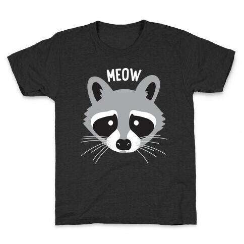 Meow Raccoon Kids T-Shirt