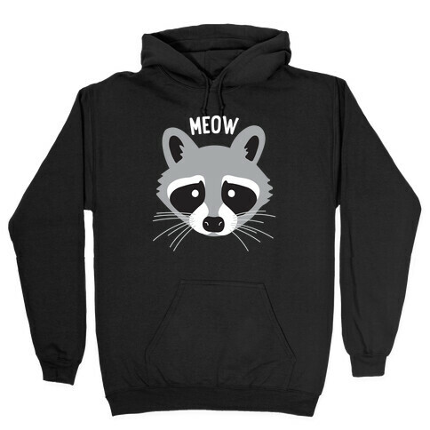 Meow Raccoon Hooded Sweatshirt