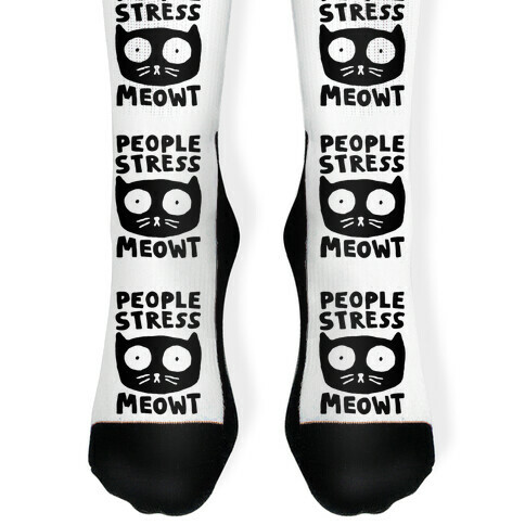 People Stress Meowt Sock