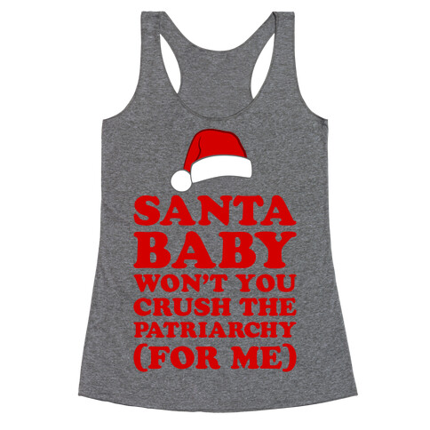 Santa Baby Racerback Tank Top