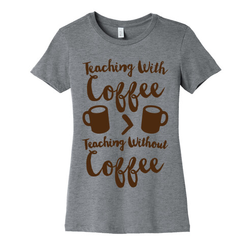 Teaching With Coffee > Teaching Without Coffee  Womens T-Shirt