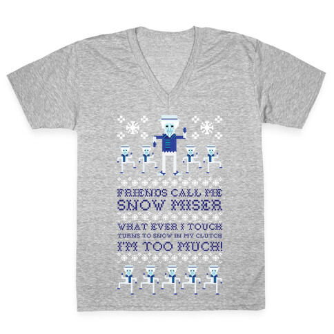 Friends Call Me Snow Miser V-Neck Tee Shirt