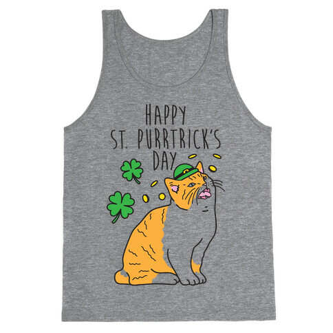Happy St. Purrtrick's Day Tank Top