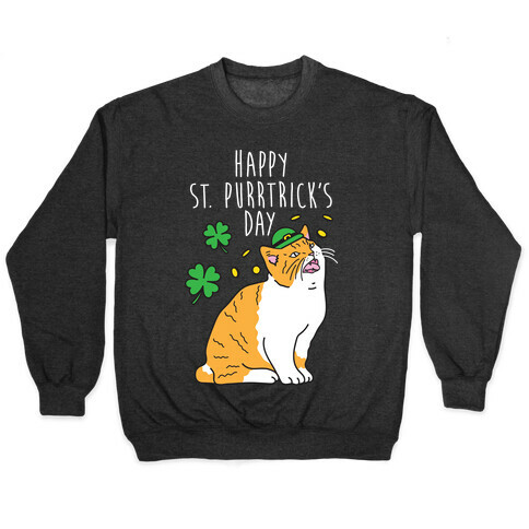 Happy St. Purrtrick's Day Pullover