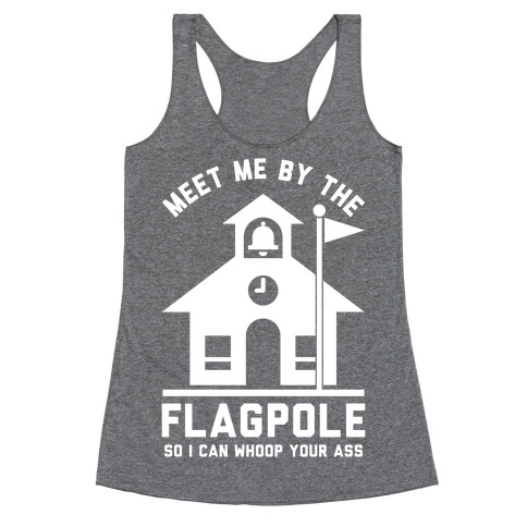 Meet Me By The Flagpole Racerback Tank Top
