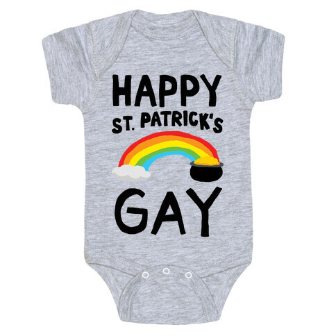 Happy St. Patrick's Gay Baby One-Piece