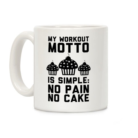 No Pain No Cake Coffee Mug