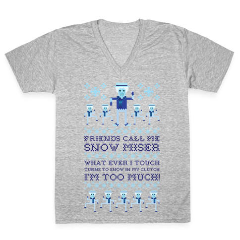 Friends Call Me Snow Miser V-Neck Tee Shirt