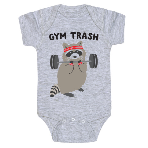 Gym Trash Raccoon Baby One-Piece