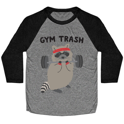 Gym Trash Raccoon Baseball Tee