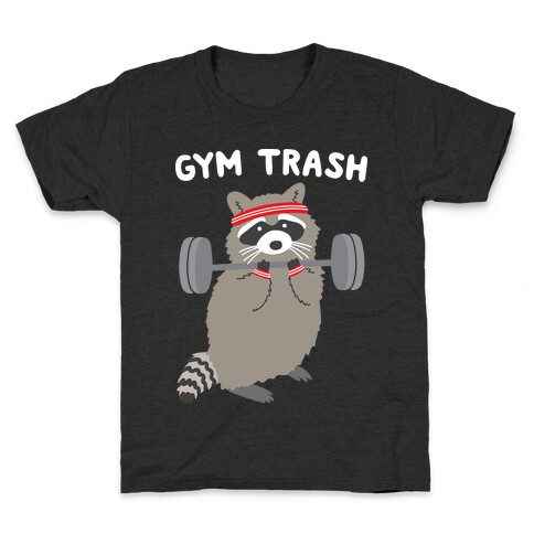 Gym Trash Raccoon Kids T-Shirt