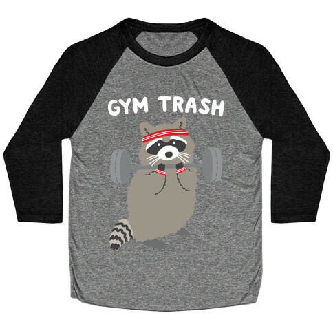 Gym Trash Raccoon Baseball Tee