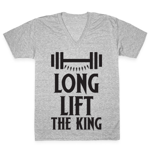 Long Lift The King V-Neck Tee Shirt