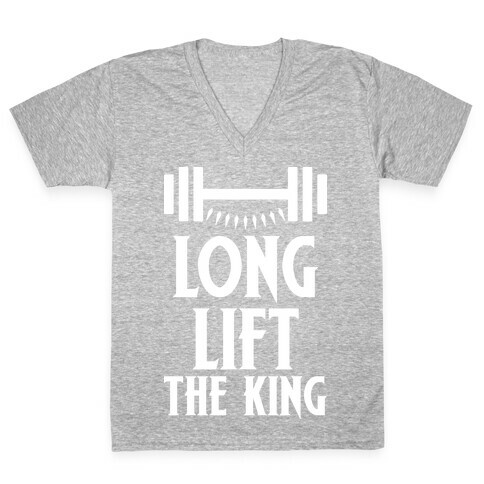 Long Lift The King V-Neck Tee Shirt