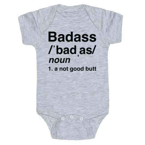 Badass Definition Baby One-Piece