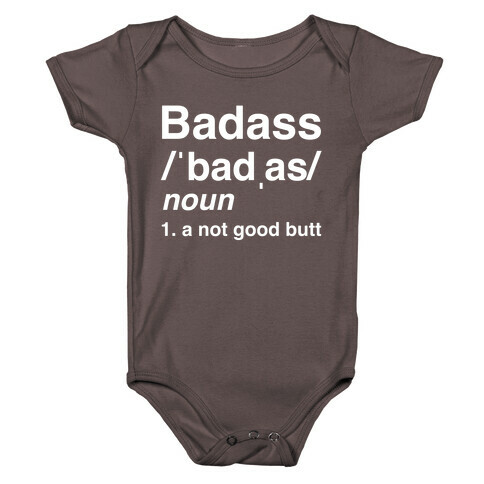 Badass Definition Baby One-Piece