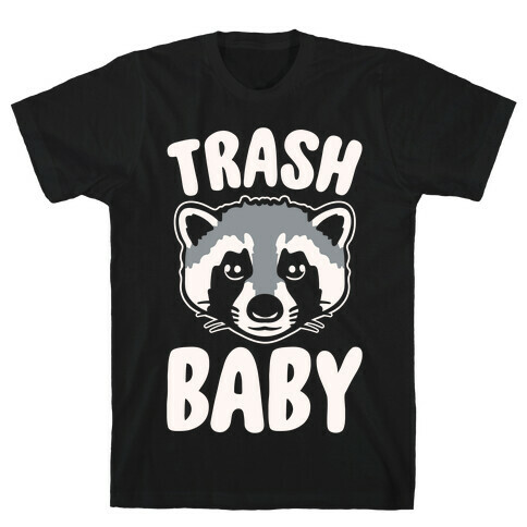 Trash Baby White Print T-Shirt