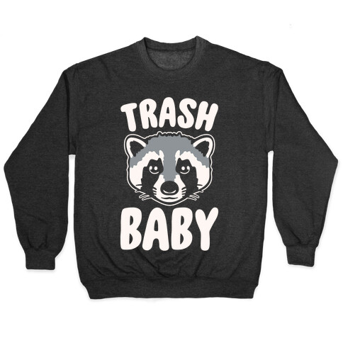 Trash Baby White Print Pullover