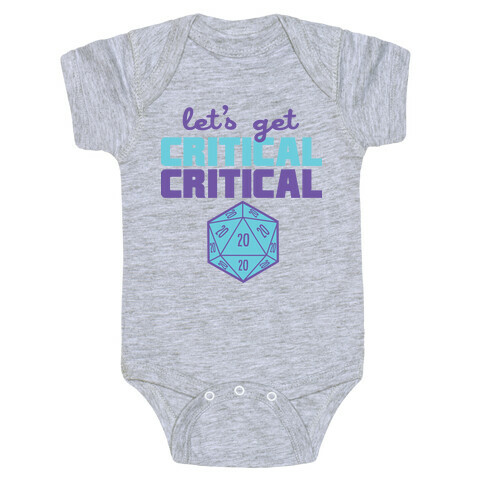 Let's Get Critical Dice Baby One-Piece