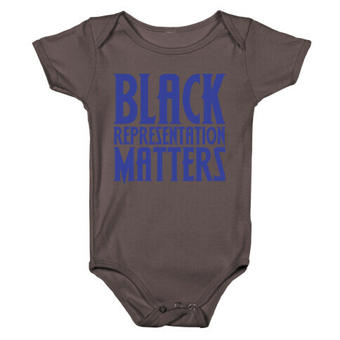 Black Representation Matters White Print Baby One-Piece