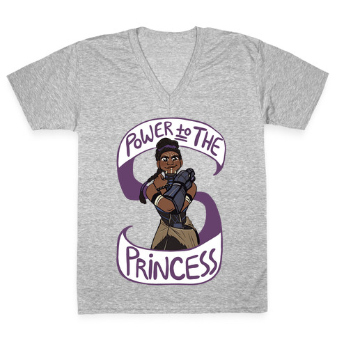 Power to the Princess V-Neck Tee Shirt