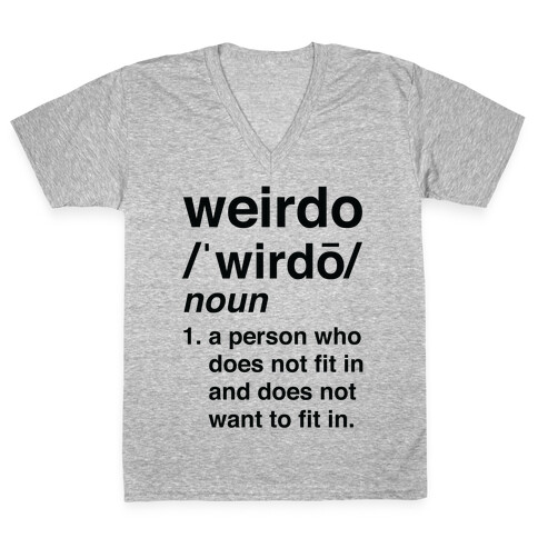 Weirdo Definition V-Neck Tee Shirt
