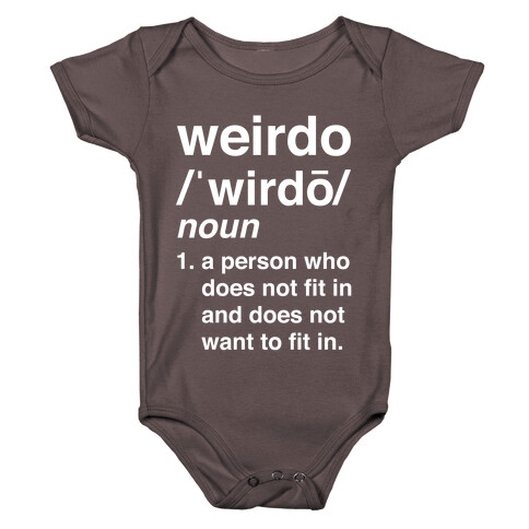 Weirdo Definition Baby One-Piece