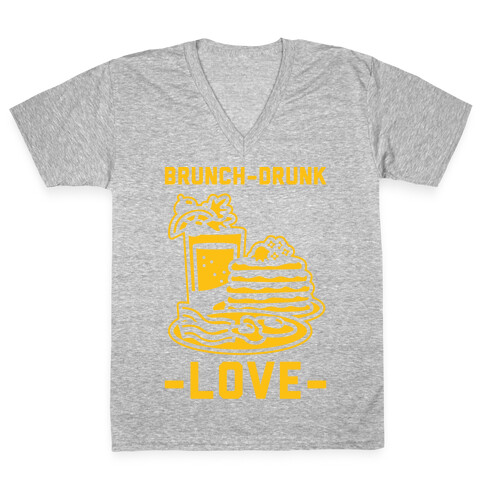 Brunch-Drunk Love V-Neck Tee Shirt