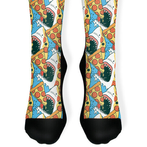 Pizza Shark Sock