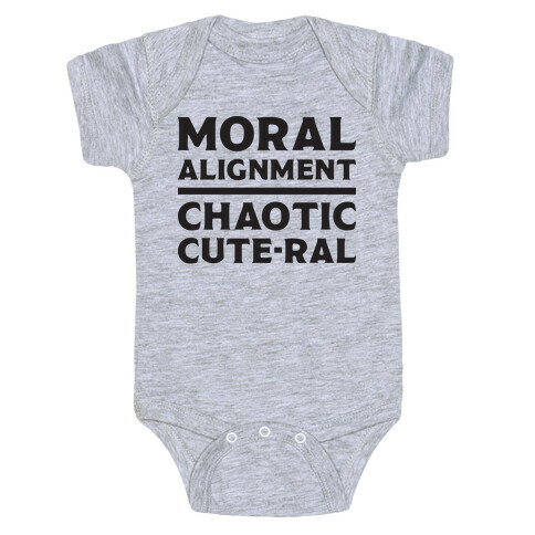 Moral Alignment Chaotic Cute-ral Baby One-Piece