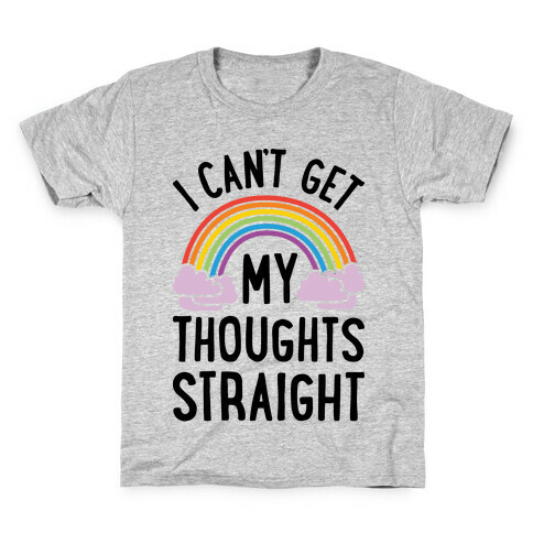 I Can't Get My Thoughts Straight Kids T-Shirt