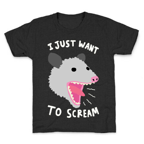 I Just Want To Scream Kids T-Shirt