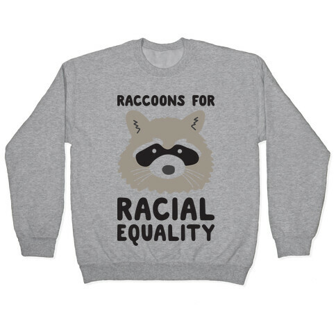 Raccoons For Racial Equality Pullover