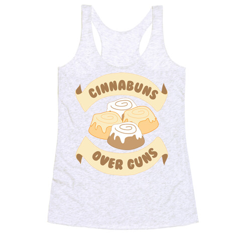 Cinnabuns Over Guns Racerback Tank Top