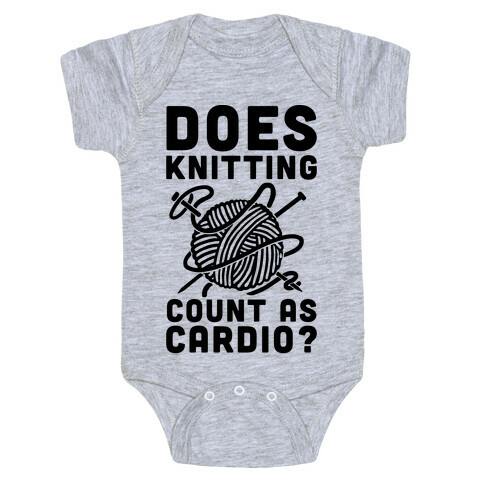 Does Knitting Count as Cardio? Baby One-Piece