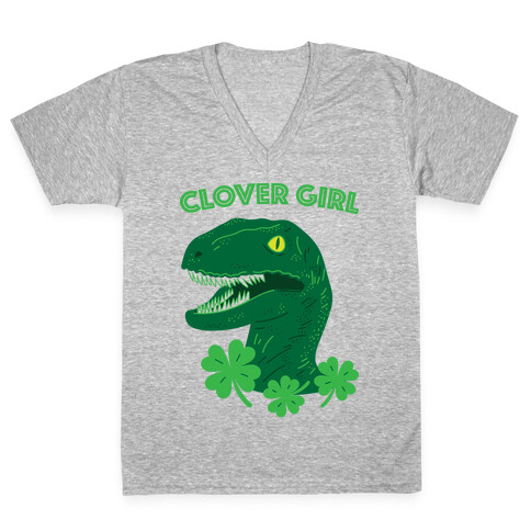 Clover Girl V-Neck Tee Shirt