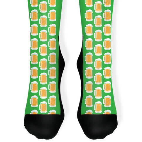 Beer Mug Pattern St. Patrick's Sock