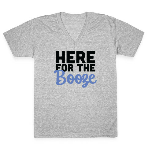 Here for the Booze (1 of 2)  V-Neck Tee Shirt