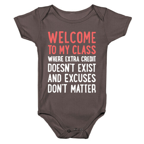 Welcome To My Class Baby One-Piece