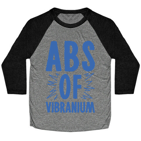 Abs Of Vibranium Parody Baseball Tee