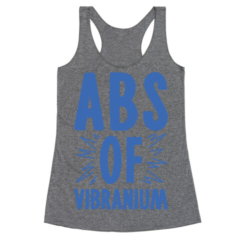 Abs Of Vibranium Parody Racerback Tank Top