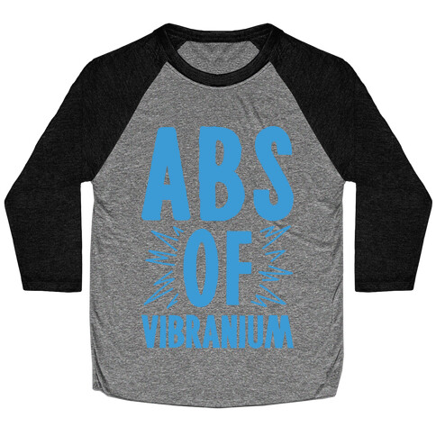 Abs Of Vibranium Parody Baseball Tee