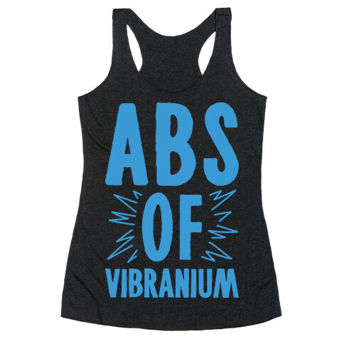 Abs Of Vibranium Parody Racerback Tank Top