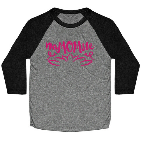 NaMOMste Yoga Mom Parody Baseball Tee