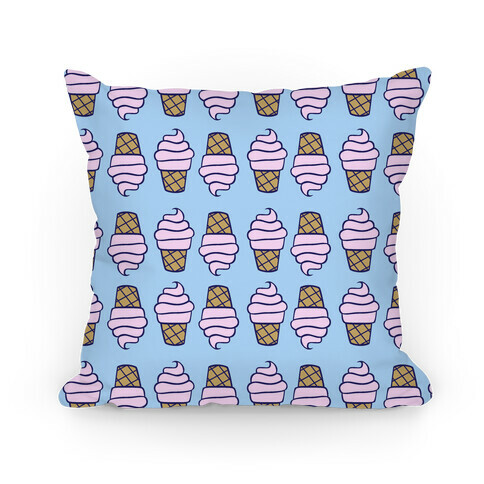 Ice Cream Pattern Pillow