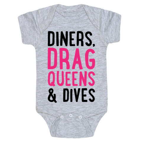 Diners Drag Queens and Dives Parody Baby One-Piece