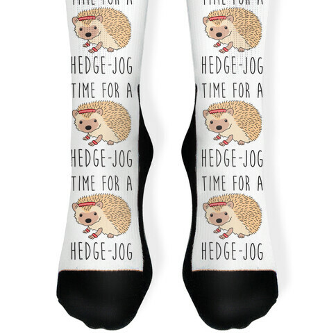 Time For A Hedge Jog Sock